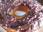 receta y postre: Donuts de chocolate con purpurina rosa