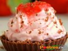 receta y postre: Tartaletas de Chocolate de Mousse de Fresa