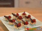 receta y postre: Tartaletas de Chocolate y Frambuesas